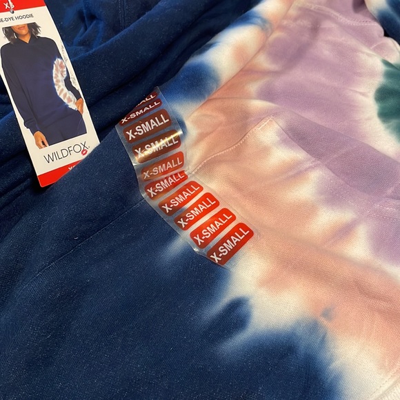 {WildFox} Hadley Tie Dye Women’s Sweatshirt/Hoodie NWT XS (Joggers available) - Picture 6 of 14